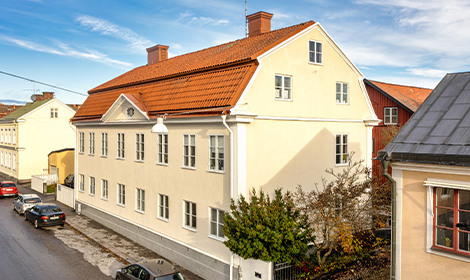 En fastighet i citymiljö som ägs av Kungshems Fastigheter.