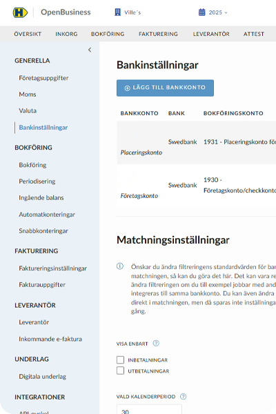 Openbusiness gränssnitt