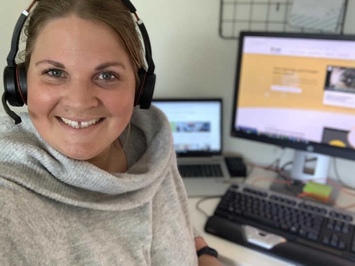 Jenny Norén är supportansvarig för Hogias lönesystem