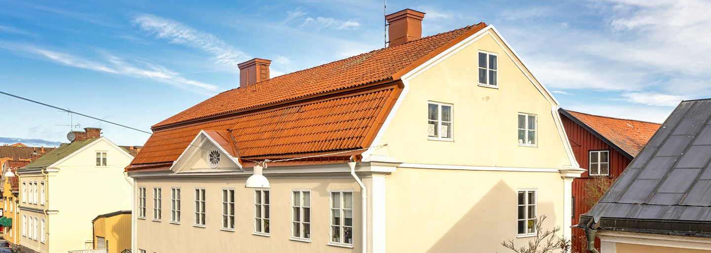 En fastighet i citymiljö som ägs av Kungshems Fastigheter.