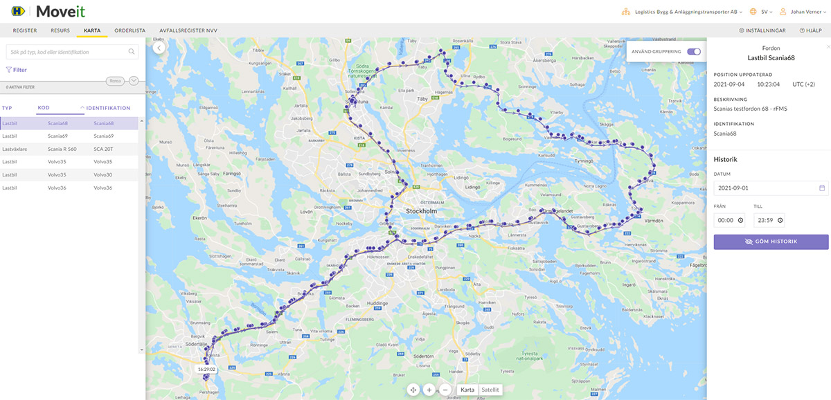 Hogia Movit - uppkopplade fordon